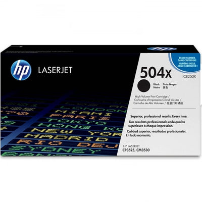 Genuine HP 504X CE250X Black Toner Cartridge 10,500 Pages -CLEARANCE WHILE STOCK LAST !