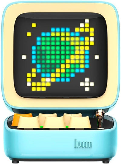 Divoom Ditoo-Pro Retro Pixel Art Bluetooth Speaker-Blue