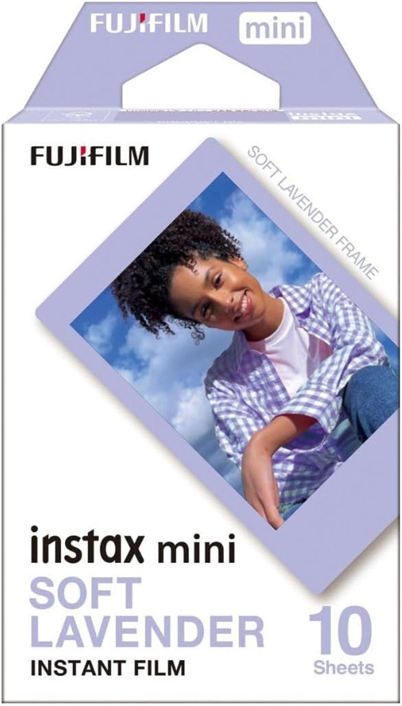 Pack of 10 FujiFilm INSTAX mini Soft Lavender Film - Compatible with Fujifilm INSTAX Mini Camera