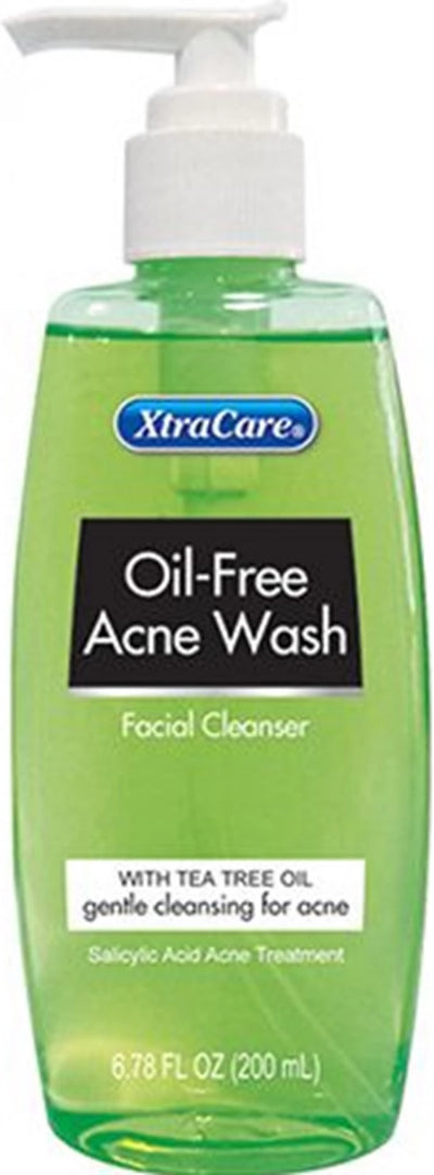 XtraCare Oil-Free Acne Wash Facial Cleanser 200ml With Tea Tree Oil (Salicylic Acid Acne Treatment)