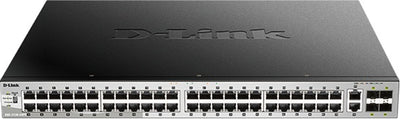 D-Link 54-Port Stackable Gigabit PoE Layer 3+ Switch with 6 10GbE ports DGS-3130-54P