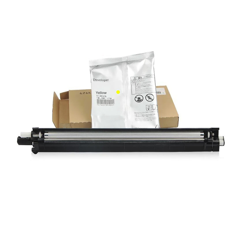 Genuine Fuji Xerox SC2020 Yellow Developer Housing Kit 38,000 Prints (604K91140, 607K40680)