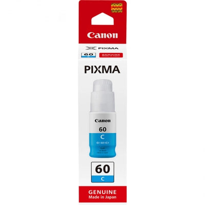 Genuine Canon GI60C Cyan Ink Bottle 7,700 Prints