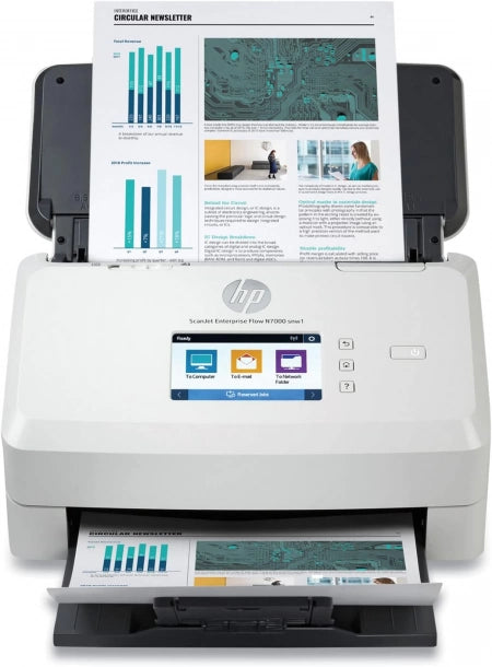 HP ScanJet Enterprise Flow N7000 snw1 Sheetfeed Scanner 75ppm 6FW10A