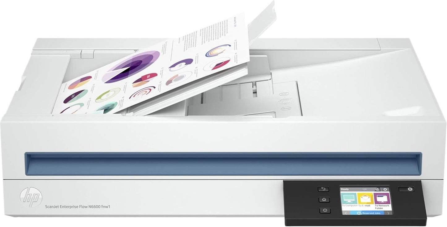 HP ScanJet Enterprise Flow N66A00 FNW1 Scanner 50ppm 20G08A
