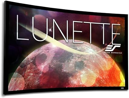 120" CURVED FIXED FRAME 16:9 4K ACOUSTICALLY TRANSPARENT MATERIAL - LUNETTE