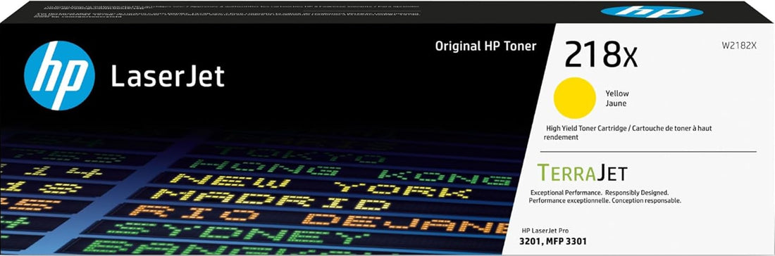 Genuine HP 218X Yellow High Capacity Toner Cartridge W2182X 2,500 Print