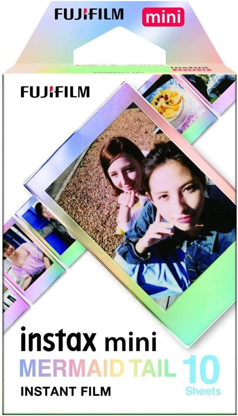 Pack of 10 Fujifilm instax mini Mermaid Tail Film - Compatible with Fujifilm INSTAX Mini Camera