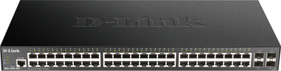 D-Link 52-Port Gigabit Smart Managed Switch with 48 RJ45 and 4 SFP+ 10G Ports DGS-1250-52X