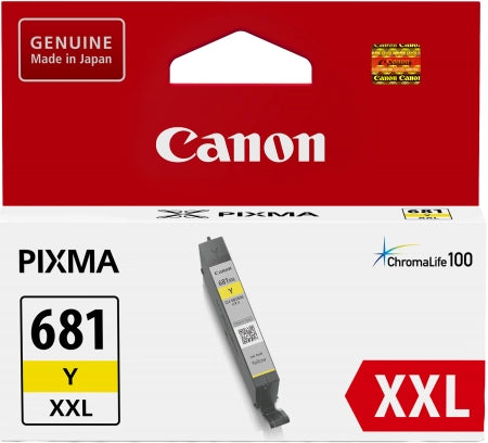 Genuine Canon CLI681XXLY Yellow Ink Cartridge 760 Prints