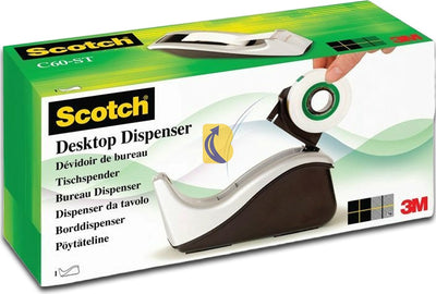 Scotch C60-ST Silver Desktop Tape Dispenser - Model 70006840790