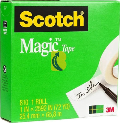 Scotch 810 Clear Magic Tape Refill Roll 25.4mm x 65.8M - 70016014444