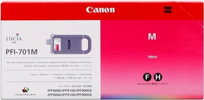 Canon PFI701M 0902B001AA Magenta Genuine Ink Cartridge 700 Prints