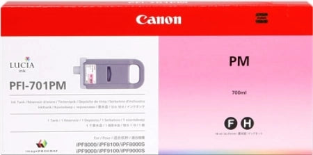 Canon PFI701PM 0905B001AA Photo Magenta Genuine Ink Cartridge 700 Prints