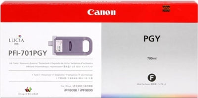 Canon PFI701PGY 0910B001AA Photo Grey Genuine Ink Cartridge 700 Prints