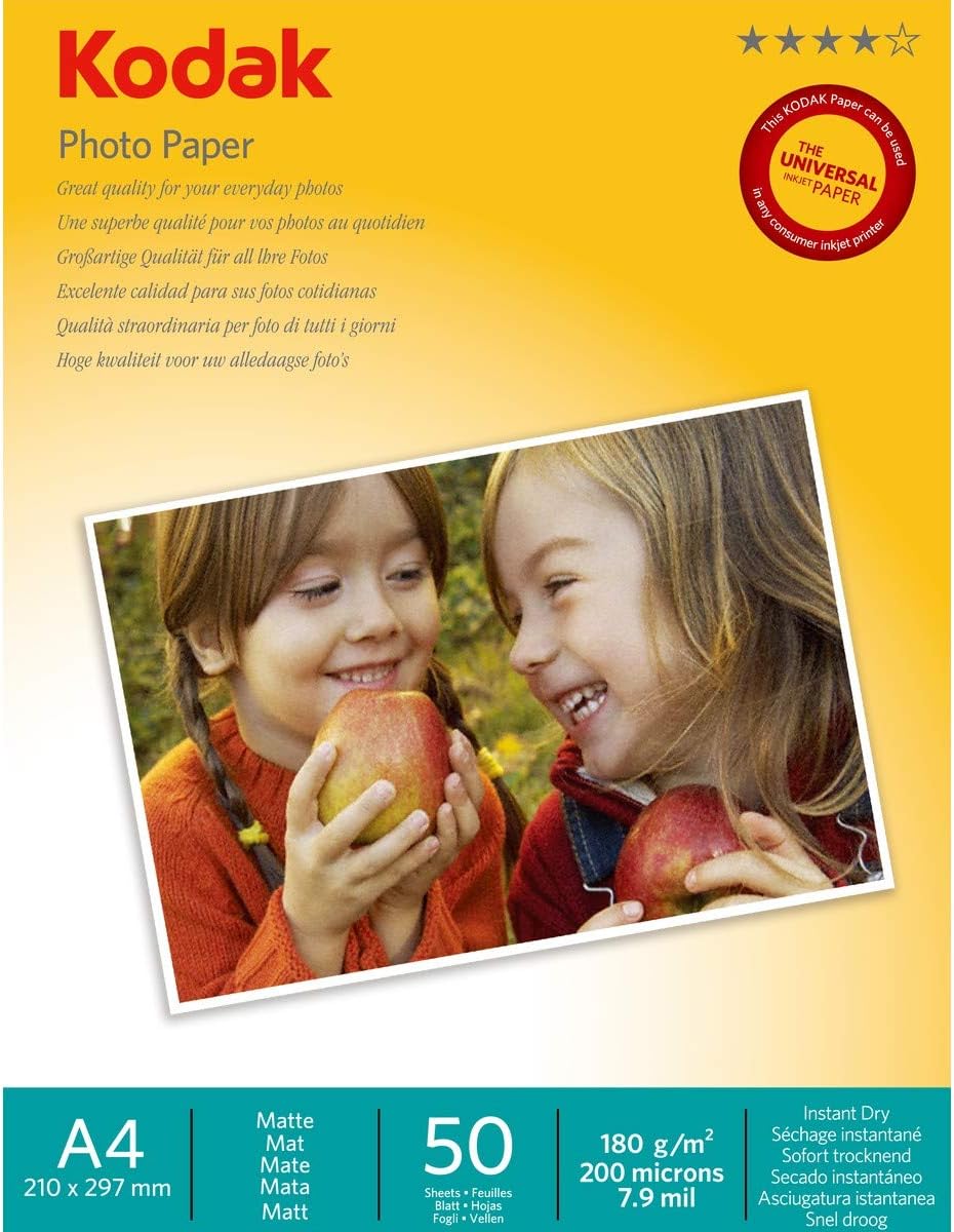 PAPER PHOTO KODAK A4 PREMIUM MATTE 180GSM PK50