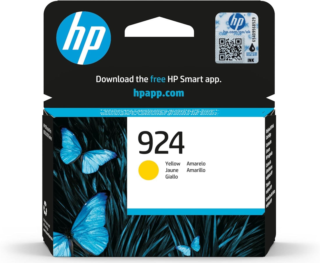 Genuine HP 924 Yellow Ink Cartridge 400 Prints 4K0U5NA