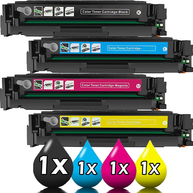 4 Pack HP W9090MC-W9093MC Compatible Toner Cartridge Value Pack [1B, 1C, 1M, 1Y]