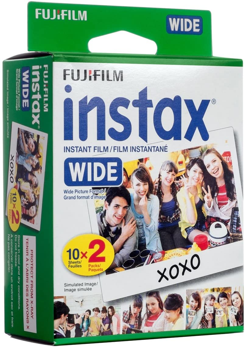 Pack of 20 Fujifilm instax WIDE Film - Compatible with Fujifilm Instax WIDE Camera