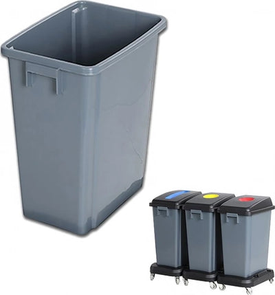 60L Compass Waste/Recycling Bin - Grey - 32W x 45.5L x 58.5H (cm)