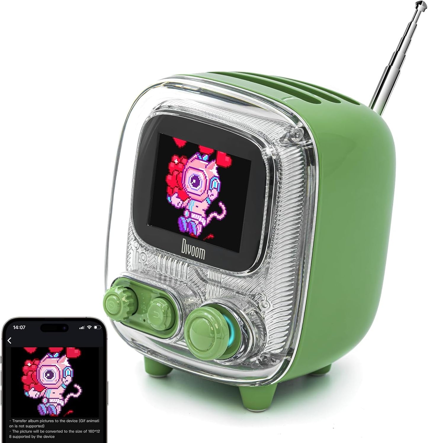 Divoom Tiivoo-2 Photo Album &amp; Lyrics Speaker-Green