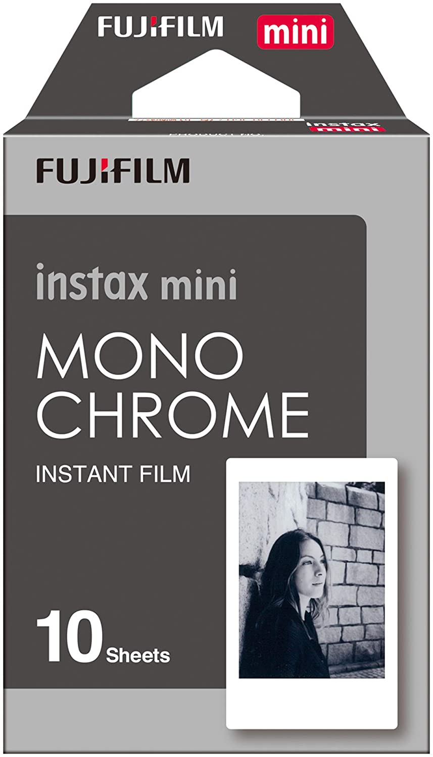 Pack of 10 Fujifilm instax mini Monochrome Film - Compatible with Fujifilm INSTAX Mini Camera