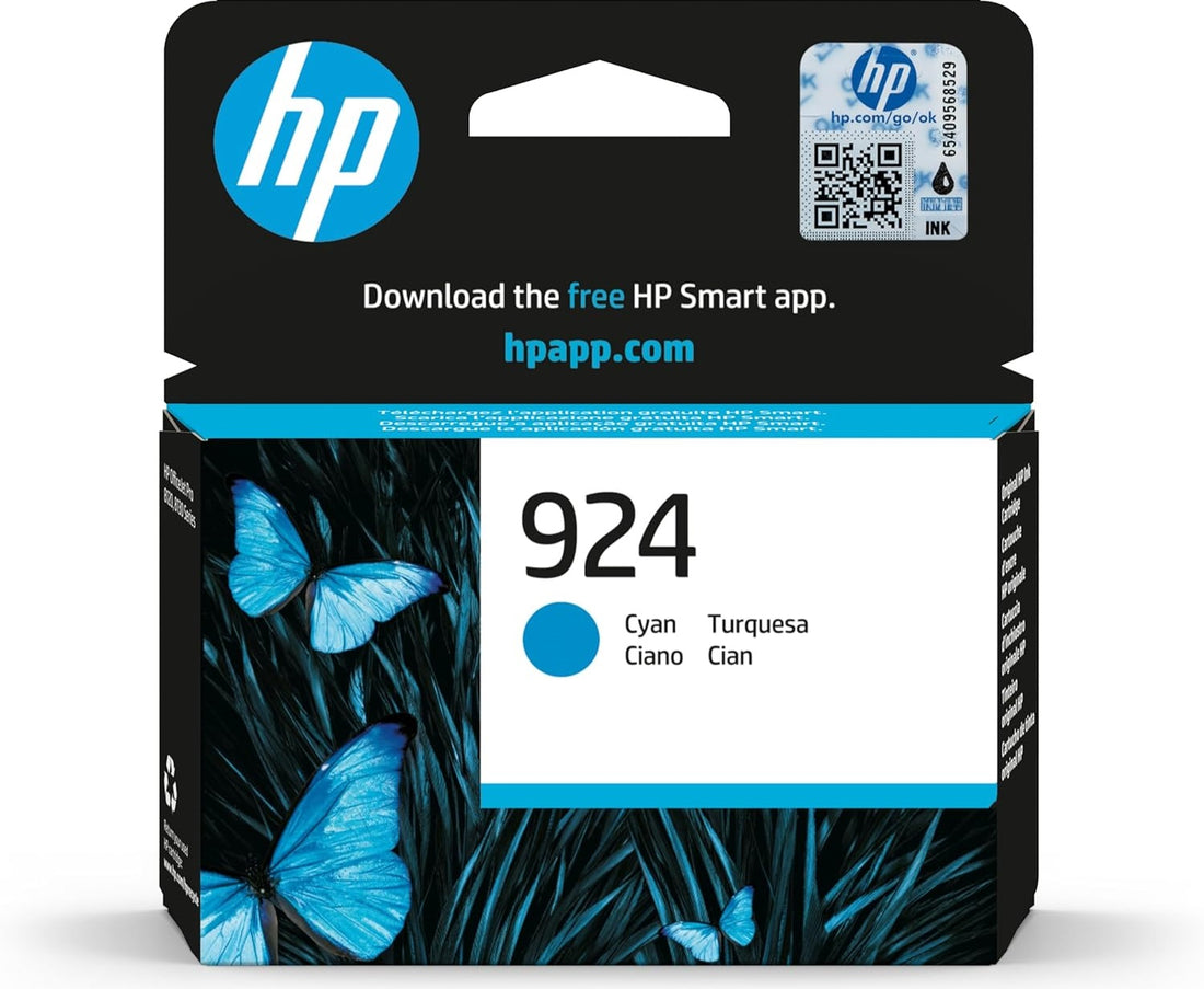 Genuine HP 924 Cyan Ink Cartridge 400 Prints 4K0U3NA