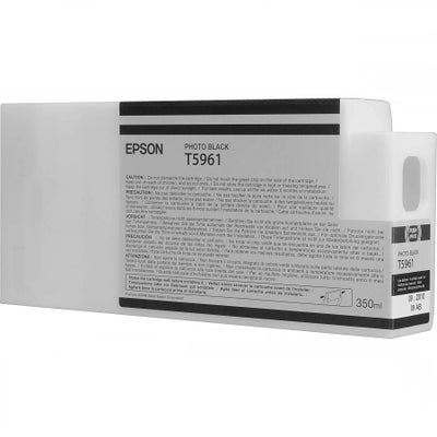 Genuine Epson 350ml UltraChrome T5961 Photo Black Ink Cartridge C13T596100 PRO 7700 9900