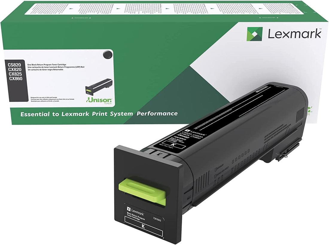 Genuine Lexmark 72K60K0 Black Toner CS820 CX825 CX860 8,000 Yield
