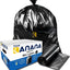 Carton of 250 72L Flat Seal Extra Heavy Duty Black Bin Liners - Restaurant Grade 32 micron (Super Strength)
