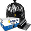 Carton of 250 72L Flat Seal Extra Heavy Duty Black Bin Liners - Restaurant Grade 32 micron (Super Strength)