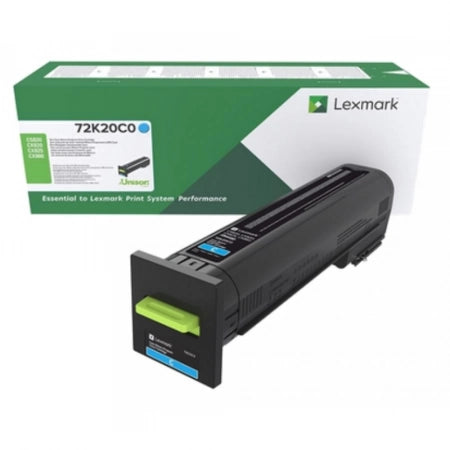 Genuine Lexmark 72K60C0 Cyan Toner CS820 CX825 CX860 8,000 Yield