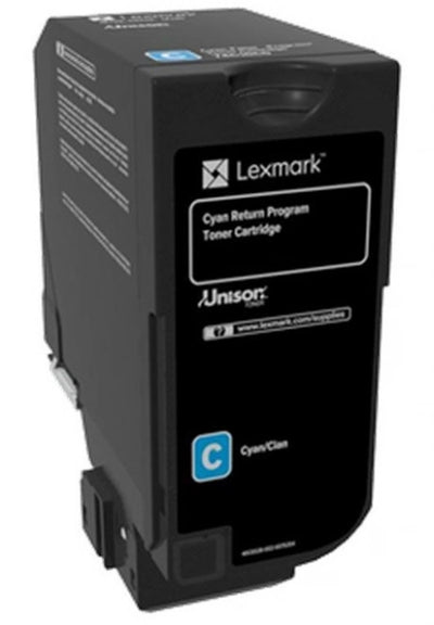 Lexmark 74C60C0 Cyan Genuine Toner Cartridge 3K Print Yield