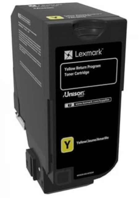 Lexmark 74C60Y0 Yellow Genuine Toner Cartridge 3K Print Yield