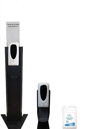 $331.20 Package 1: 1x Portable Dispenser Station + 1x Countertop Dispenser + 1x 5L Sanitiser