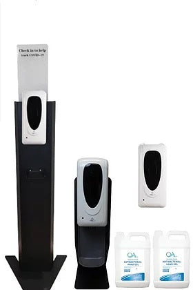$506 Package 1: 1x Portable Stations + 1x Counter Top Dispenser + 1x Fixed Dispenser