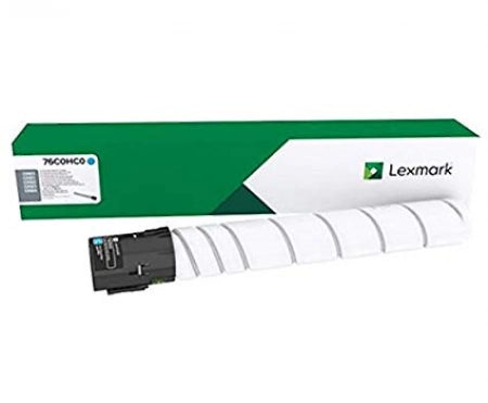 Genuine Lexmark 76C0HC0 Cyan High Yield Toner Cartridge 34,000 Yield
