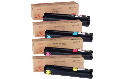 4 Pack Genuine Fuji Xerox 7750 106R00652-106R00655 Toner Cartridges [1BK,1C,1M,1Y]