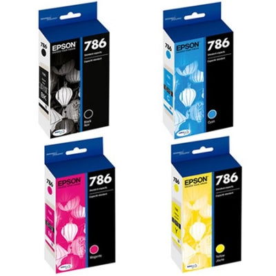 Epson 786 T786120-T786420 CMYK Genuine Ink Cartridges