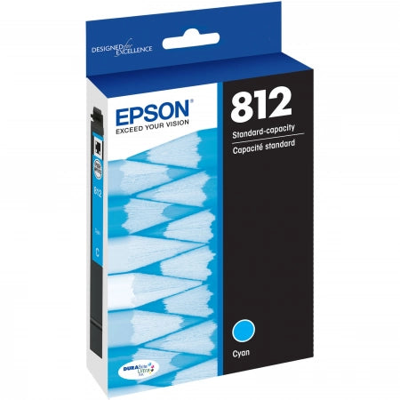 Genuine Epson 812 C13T05D292 Cyan Ink Cartridge 300 Prints