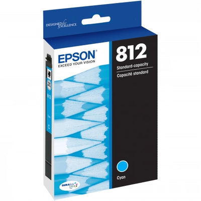 Genuine Epson 812 C13T05D292 Cyan Ink Cartridge 300 Prints