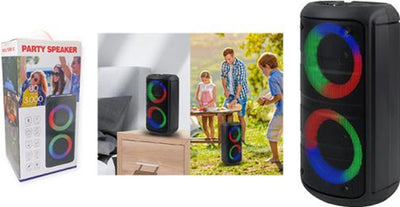 Turbo 10 Party Bluetooth Speaker - 80W, USB Port, Aux Input