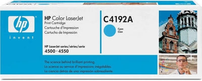 Genuine HP C4192A Cyan Toner Cartridge 6,000 Prints