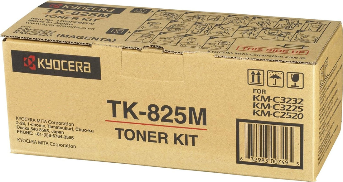 Genuine Kyocera TK825M Magenta Toner Cartridge 7,000 Print