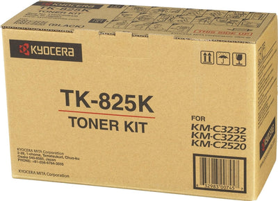 Genuine Kyocera TK825K Black Toner Cartridge 15,000 Print