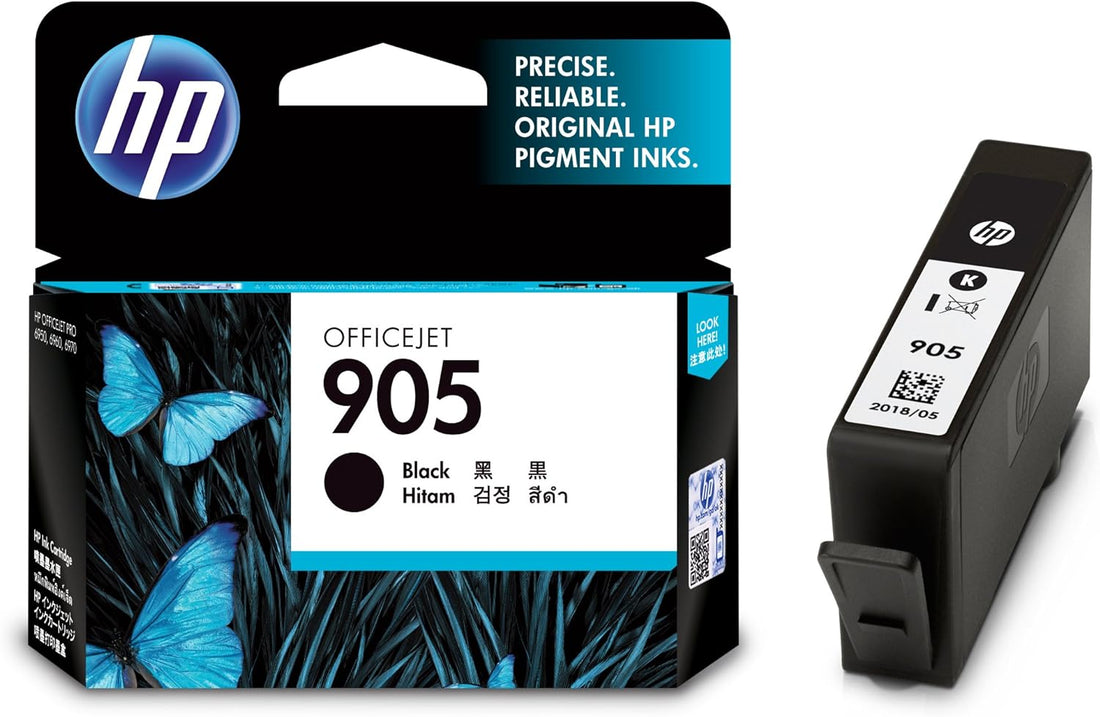 Genuine HP 905 T6M01AA Black Ink Cartridge 300 Print