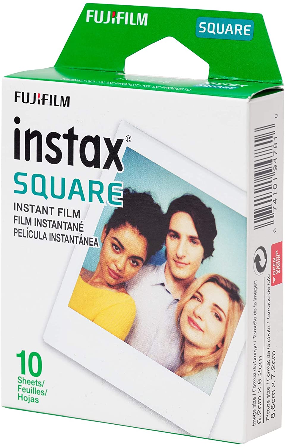 Pack of 10 Fujifilm instax SQUARE Film - Compatible with Fujifilm Instax SQUARE Camera