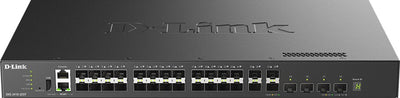 D-Link 32-Port 10 Gigabit Layer 3 Stackable Managed Switch with 28 10Gb SFP+ Ports and 4 10/25Gb SFP28 Ports DXS-3410-32SY