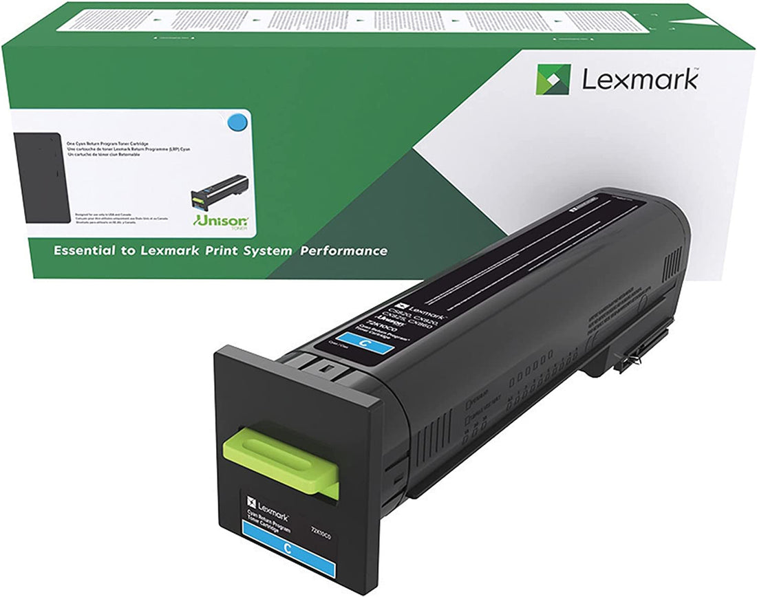 Genuine Lexmark CX825 CX860 82K6XC0 Cyan Extra High Yield Toner Cartridge 22,000 Yield