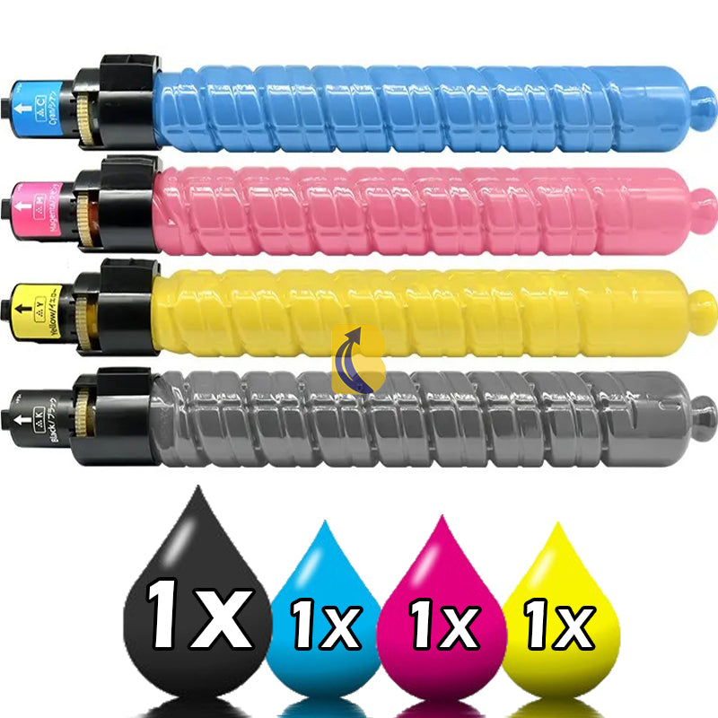 4-Pack Ricoh MP C4502 C5502 Compatible Toner Combo [1BK+1C+1M+1Y]